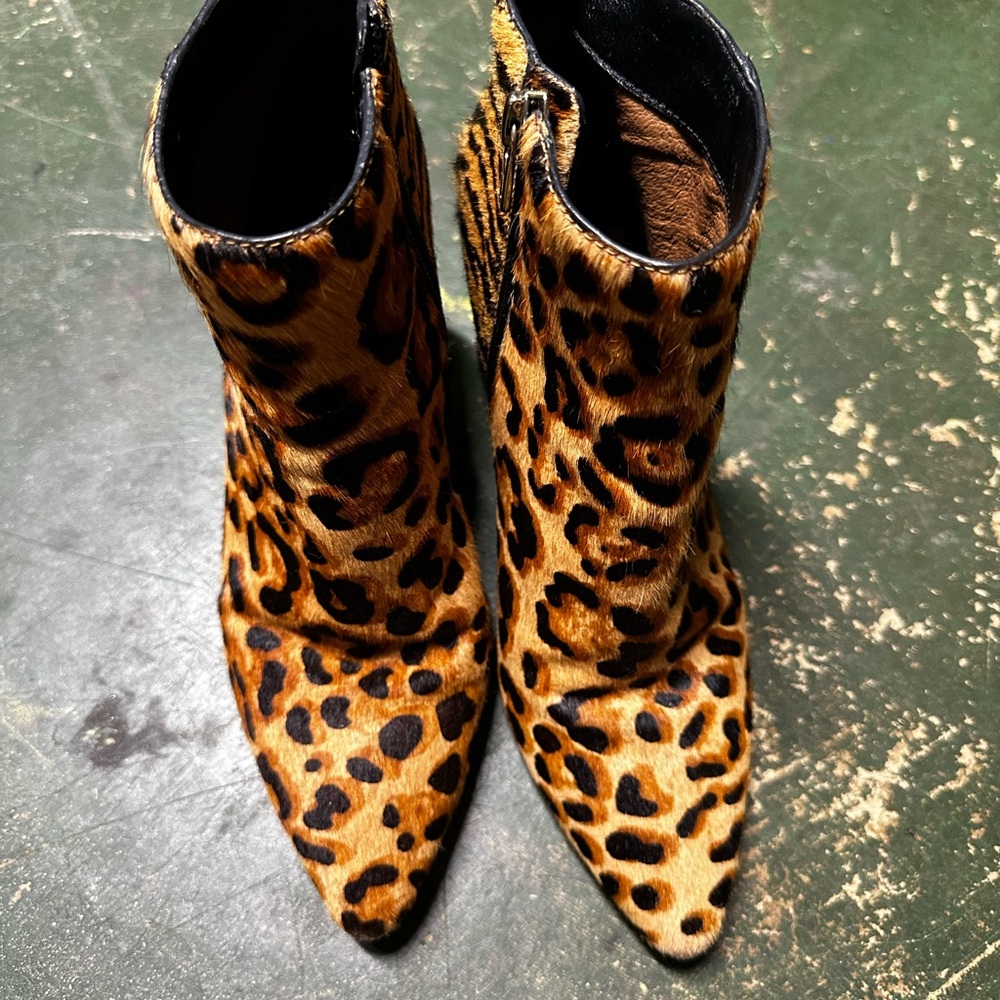 Leopard Print Ankle Boots